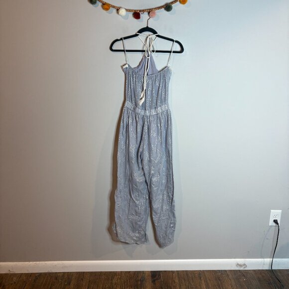 Surf Gypsy metallic halter lightweight jumpsuit - Picture 4 of 6